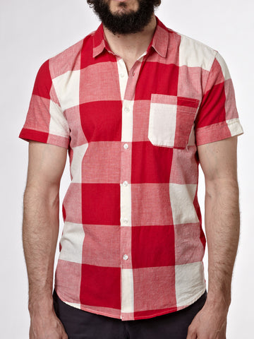 Owen - Cream/Red Plaid